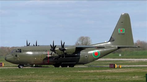 Bangladesh Air Force S Second C 130j Hercules 99 5482 At Cambridge Airport Youtube