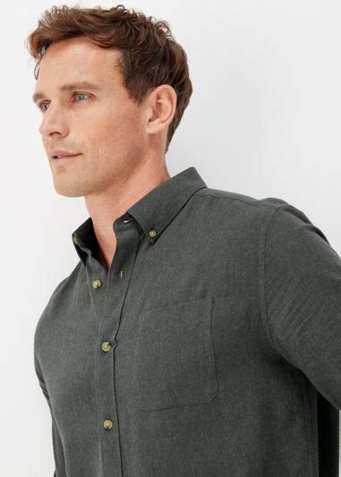 Khaki Twill Long Sleeve Shirt Matalan