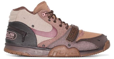 Nike X Travis Scott Cactus Jack Air 1 Sneakers in Brown for Men | Lyst UK