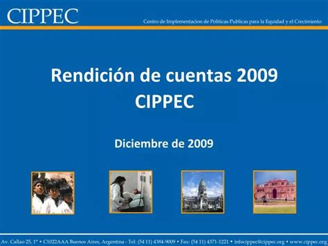 PPT Rendición de cuentas 2009 CIPPEC PowerPoint Presentation free