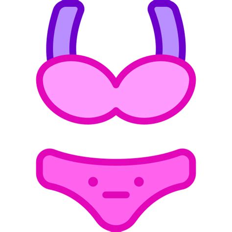 Icono De Bikini Retro Neon Lineal Color