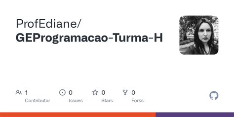 GitHub ProfEdiane GEProgramacao Turma H