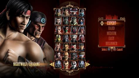 Mortal Kombat 9 Expert Tag Ladder Nightwolf Liu Kang 3 Rounds No