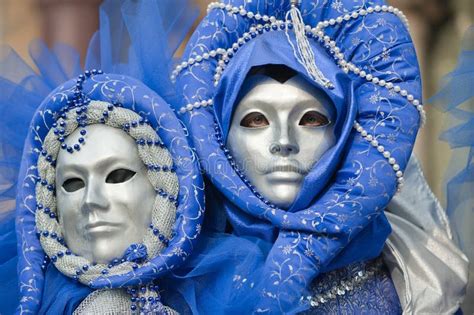 Executores O Traje Bonito Durante O Carnaval De Veneza Fotografia