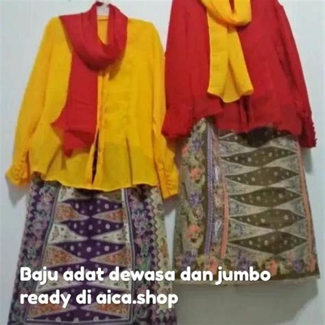 Jual Baju Adat Betawi None Size Dewasa Shopee Indonesia