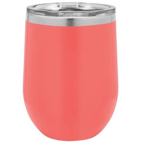 Oz Stainless Steel Polar Camel Stemless Wine Tumbler Coral