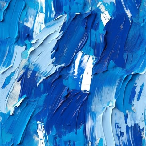 Premium Photo A Close Up Of A Blue And White Painting With A White