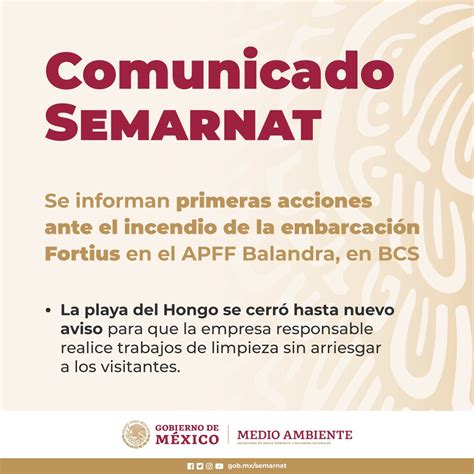 SEMARNAT México on Twitter COMUNICADO La Semarnat a través de