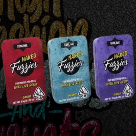 Naked Fuzzies Pre Rolls Live Resin Infused Expired High Fashion Smokes And Prints
