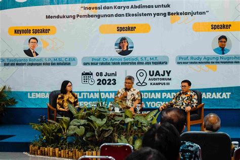 Uajy Seminar Ekosistem Berkelanjutan Dan Peradaban Ramah Lingkungan