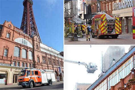 Blackpool Tower Fire 12 Stranded At Top Of Tourist Attraction After