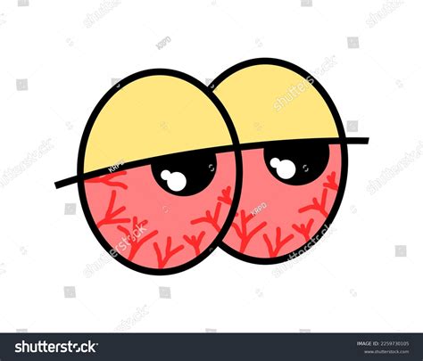 Vector Illustration Red Stoned Eyes Eyes Stock Vector (Royalty Free ...