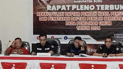 KPU Buru Pleno Terbuka Tetapkan DPS ZonaInfo