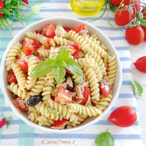 Pasta Fredda Con Tonno E Pomodori Ricetta Estiva Il Cuore In Pentola