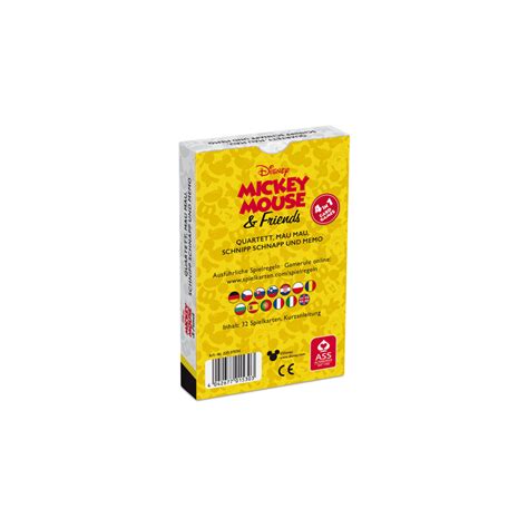 Disney Mickey Mouse Friends Quartett 4 In 1 ASS Altenburger Spielkarten