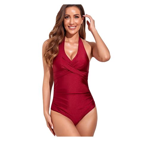 Tankini Bathing Suits For Women Solid Color Siamese Beach Elegant Fashion Beachwear Cute Tankini