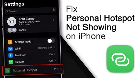 How To Fix Personal Hotspot Not Showing On IPhone 4 Ways YouTube