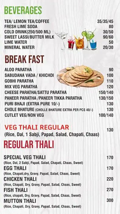 Menu Of Hotel Delicious Cbd Belapur Navi Mumbai