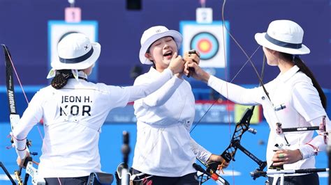 믿고 보는 한국 여자 양궁올림픽 단체전 10연패 달성 2024 파리올림픽