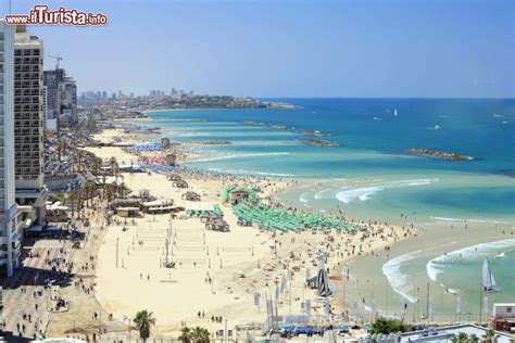 La Spiaggia Di Tel Aviv Israele è Il Foto Tel Aviv