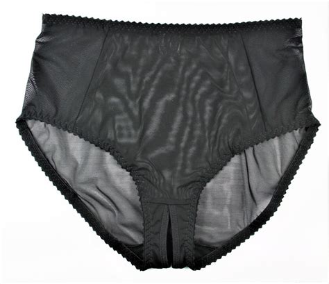 Nancies Lingerie Crotchless Betty See Through Powermesh Brief Knickers