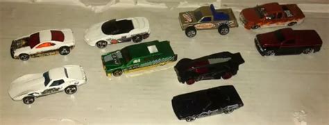 LOT 10 VOITURES 1 64 hot wheels hotwheels dragster 4x4 américaine hot rod muscle EUR 20 00