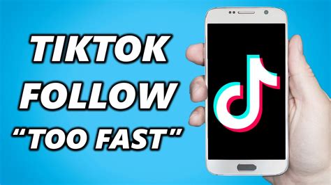 How To Fix TikTok You Re Following Too Fast YouTube