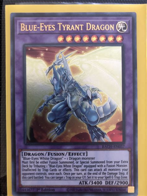 Yugioh Blue Eyes Tyrant Dragon