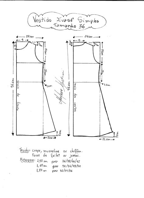 Vestidoevasêsimples 36 Diy Molde Corte E Costura Marlene Mukai