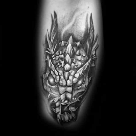 60 Dragon Skull Tattoo Designs For Men - Manly Ink Ideas