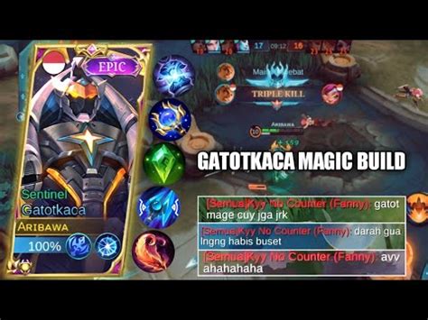 Gatotkaca Full Magic Damage Gatotkaca New Best Build Youtube