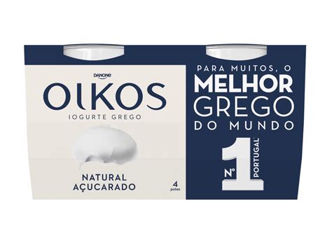 Iogurte Oikos Danone Grego Natural Açúcarado 4x110g Auchan