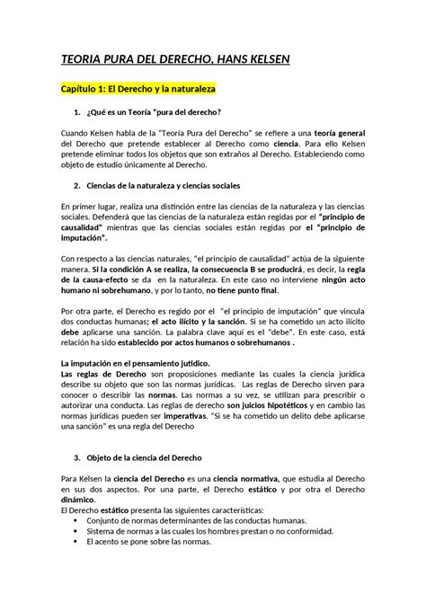 Hans Kelsen Teor A Pura Del Derecho Y Su Importancia En Pocas Palabras