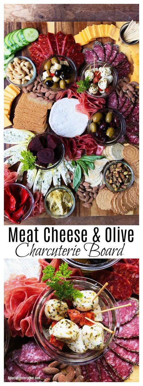 Meat Cheese And Olive Charcuterie Board Reluctant Entertainer