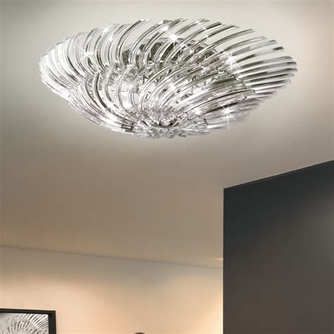 Plafoniera Soffitto Vetro Curvato Patrizia Volpato Rondo 522 PL115