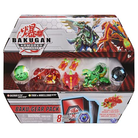 Bakugan Ultra Armored Alliance Pyrus Trox Baku Gear Pack Pack W