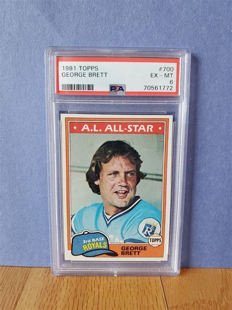 1981 Topps 700 George Brett PSA 6 EBay