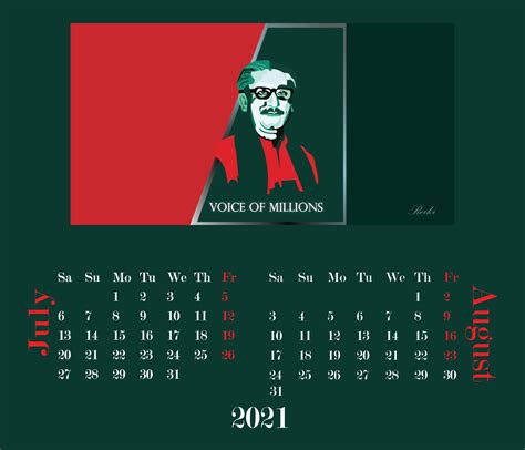 Desk Calendar 2021 on Behance