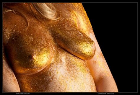 Misty Day Gold Glitter Nude Muse Magazine