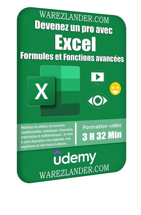 Udemy Devenez un pro avec Excel Formules et Fonctions avancées