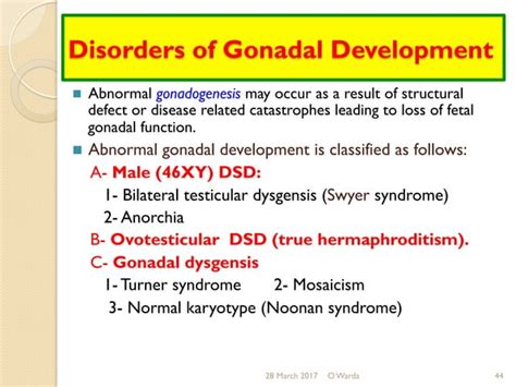 Disorders Of Sex Development O Warda