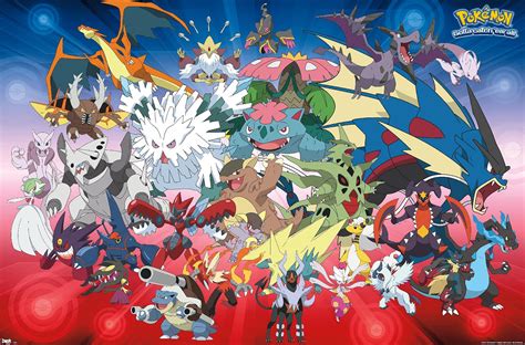 Pokémon Mega Evolutions Wall Poster Amazonca Home