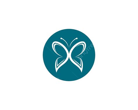 Mariposa Logo Plantilla Signo Realista Aislado Vector Png Dibujos