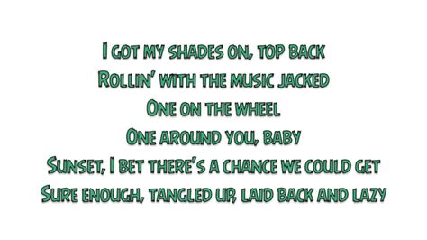 Cole Swindell - Chillin' It (Lyrics) Chords - Chordify