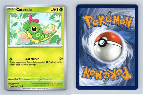 Caterpie 10 Scarlet And Violet 151 Pokemon 2023 Common Tcg Card