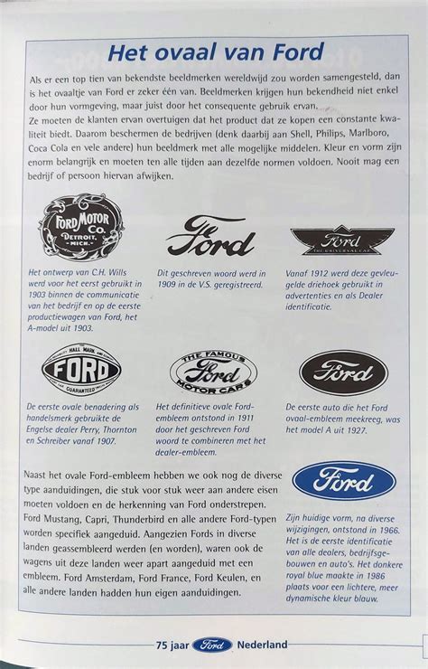 Ford Special Ford Nederland Vierde Jarig Bestaan