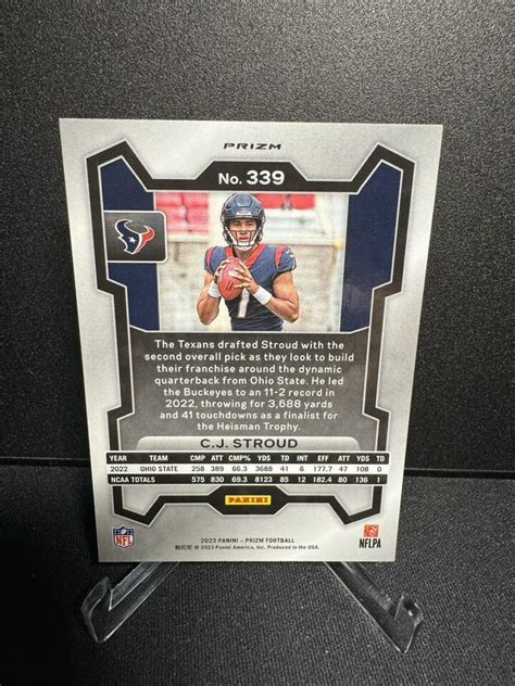 Prizm No Huddle Cj Stroud Silver Disco Rookie Texans Ebay