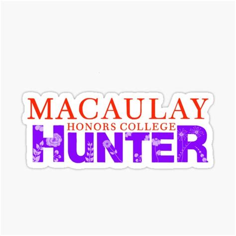 Macaulay Honors College Hunter Sticker By Chloexc Redbubble