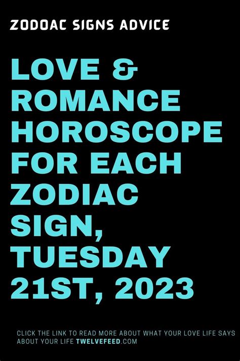 Love Romance Horoscope For Each Zodiac Sign Tuesday St