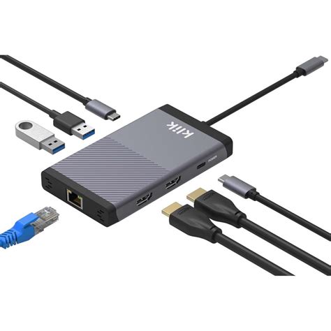 Klik Universal USB-C Displaylink Dual HDMI Multi-port Adapter | Winc